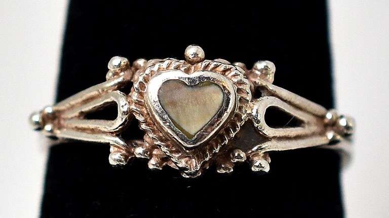 Abalone Gemstone Ring in Sterling Silver