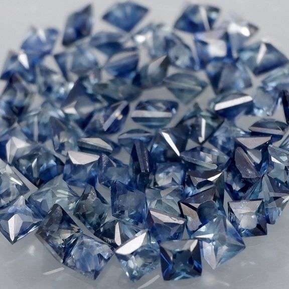 Heated only! 3.05ct top blue sapphire set!
