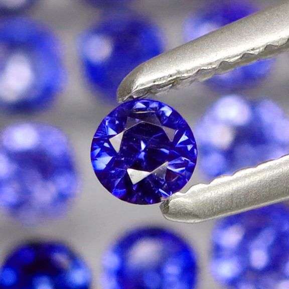Top cobalt blue! 2.02ct set of Ceylon Sapphires!