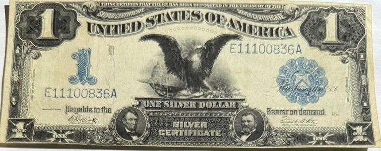 Clean Black Eagle Series 1899 Silver Certificate.