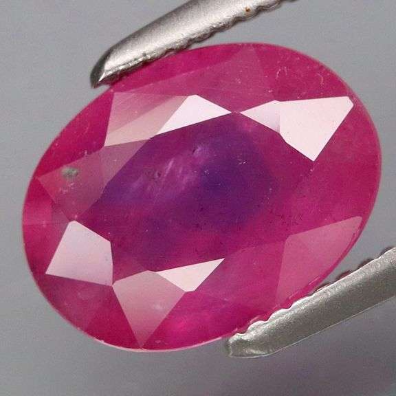 Violet and red! Heated only! 2.05ct bi-color Ruby!