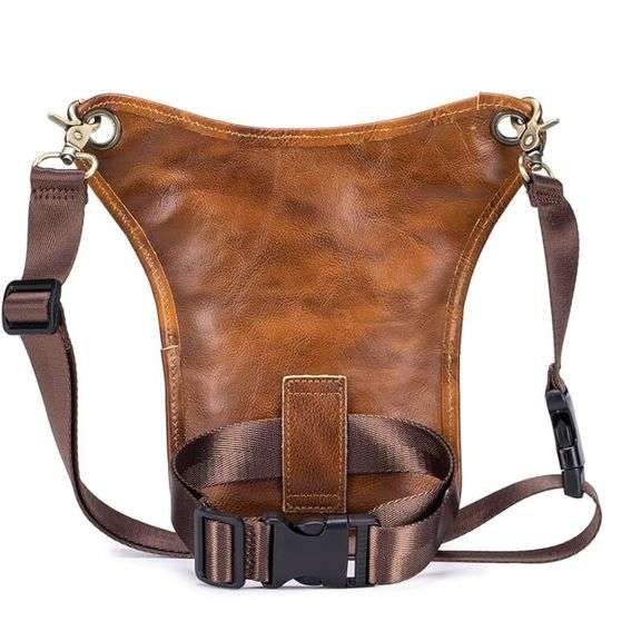 Genuine Leather Drop Leg Bag