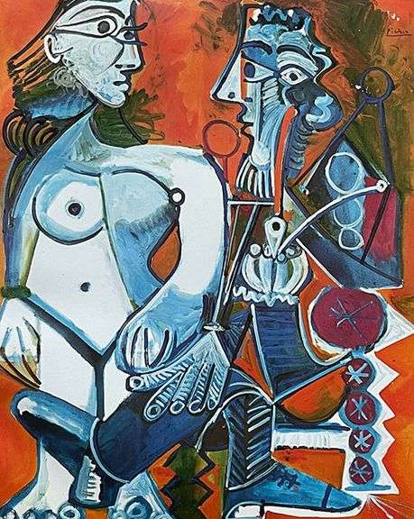 Collectible Pablo Picasso, Nude and Smoker