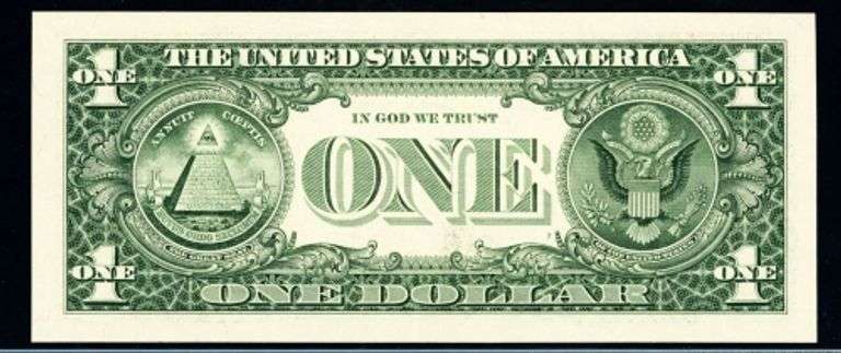 Superb 1999 $1 Note Chicago Binary Radar Number 41111114 Legacy 67 PPQ!!