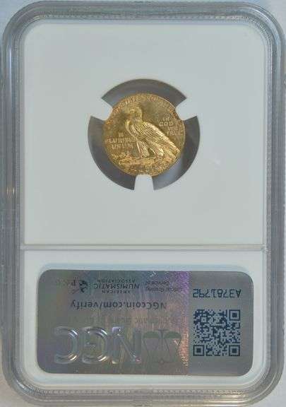 Choice BU 1926 $2.50 Indian Gold Piece. NGC MS63