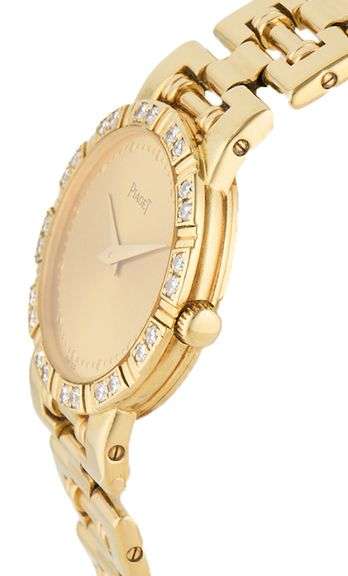 Piaget Dancer 80564K81, 23mm, Diamond Bezel, 18K Yellow Gold Ladies Watch