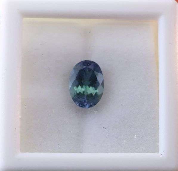 Rich 1ct blue green Tanzanite -and it's UNTREATED!!!
