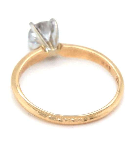 Pretty 14K YG 2/3 Ct. Diamond Ring
