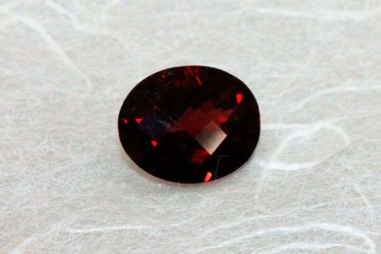 Checkerboard Cut Rhodolite Garnet