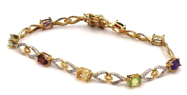 Group lot of 7 vintage 925 sterling silver bracelets