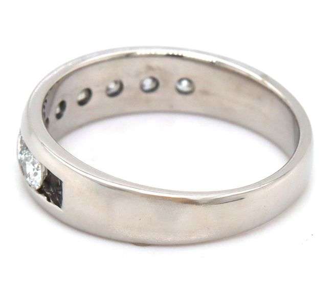 Platinum 1.20ctw channel set diamond band