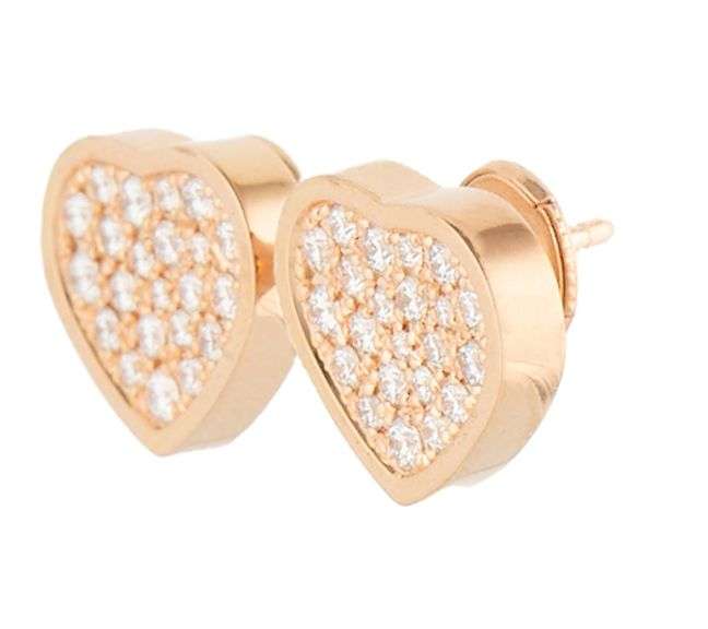 Chopard Happy Hearts 0.80ctw Diamond Stud Earrings in 18K