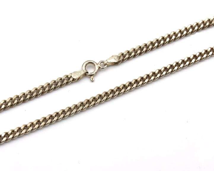 Group lot of 2 vintage 925 sterling silver chains
