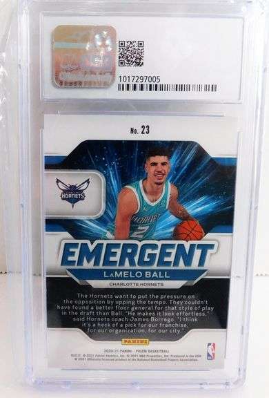 LaMelo Ball Basketball Card, Graded 8.5 NM-MT