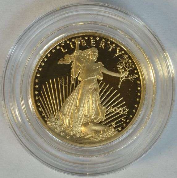 Superb Gem Ultra Cameo Proof 2002-W $5 Gold Eagle. Box/COA