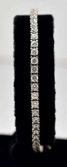CZ Gemstone Tennis Bracelet in Sterling Silver