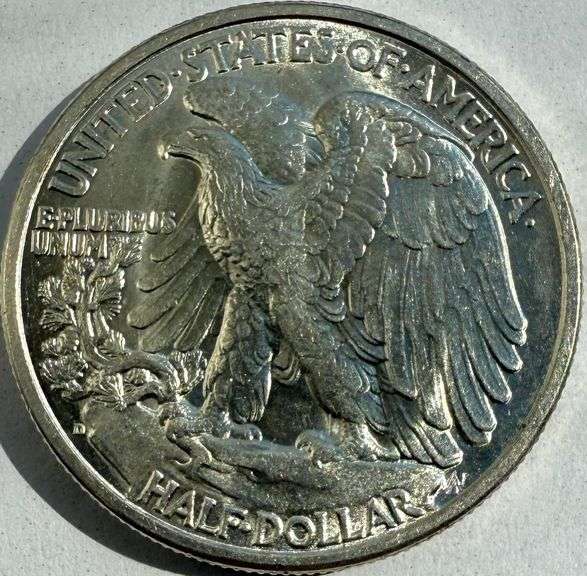 1939 D Frosty White BU Walking Liberty Half