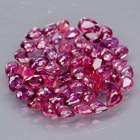 Collectors 4.16ct violet red Ruby set -Untreated!!!
