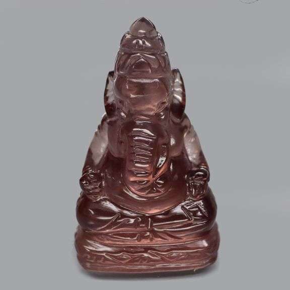 Very intricate and large 62.14ct untreated Fluorite Ganesh!