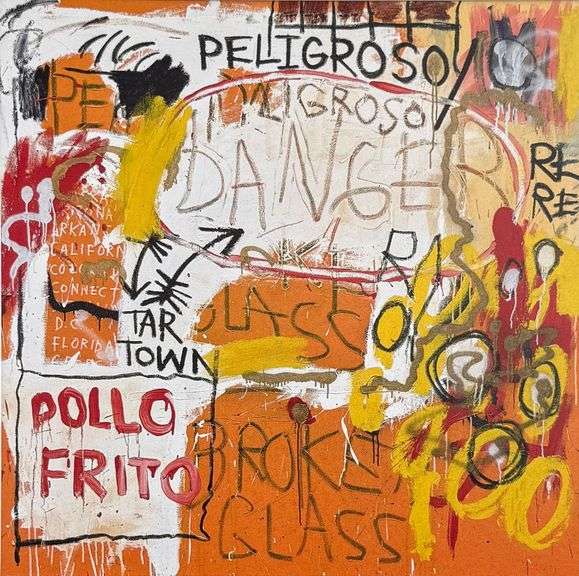 Colorful Jean-Michel Basquiat From 'Symbols and Signs'