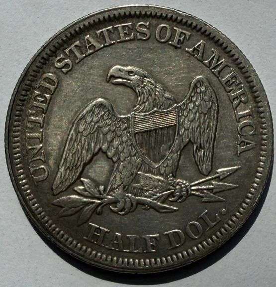 Circulated 1854 Arrows Seated Half