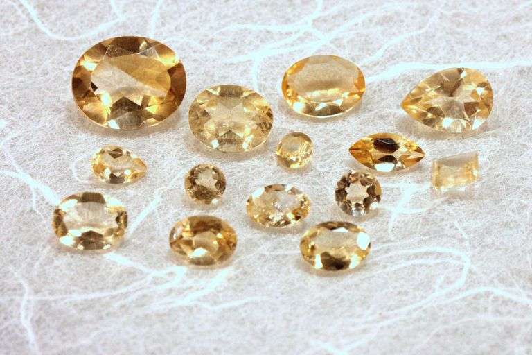 Butter Yellow Natural Citrine - Lot of 14