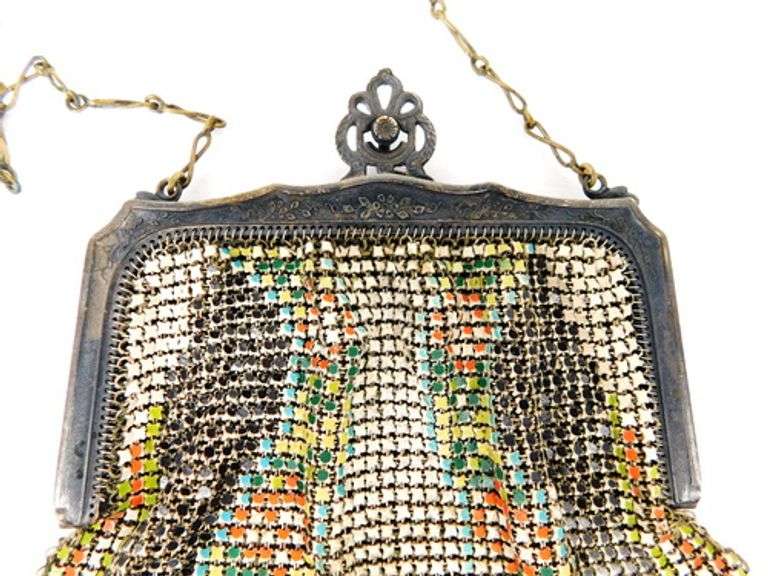 Antique Whiting & Davis Art Deco Mesh Handbag