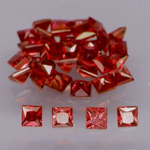 Cherry red! Untreated! 2.19ct set of Songean Sapphires!