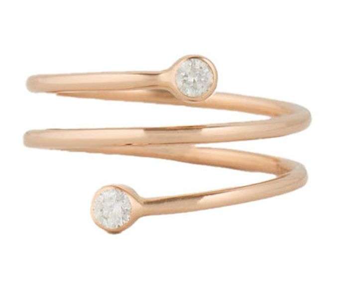 Tiffany & Co. Elsa Peretti 0.10ctw Diamond Hoop Ring in 18K