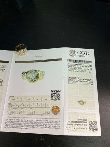 CERTIFIED 18K YELLOW GOLD DIAMOND RING
