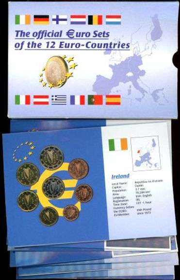 Official Collection of 12 Different Euro Proof Sets