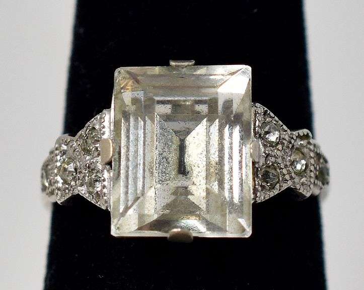 CZ Gemstone Ring in Sterling Silver