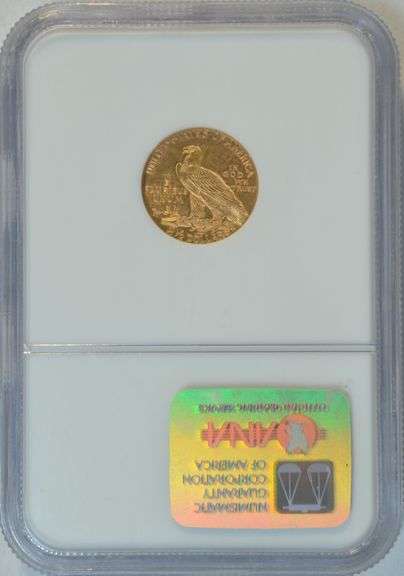 Virtual Gem BU 1927 $2.50 Indian Gold Piece. NGC MS64
