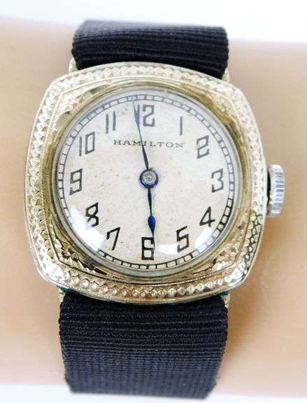 Ladies Antique Gold-Filled Hamilton Wrist Watch, Runs