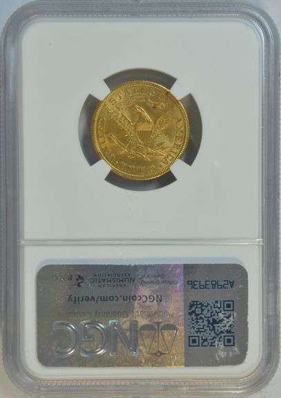 Nearly Gem BU better 1905 $5 Liberty Gold Piece. NGC MS64