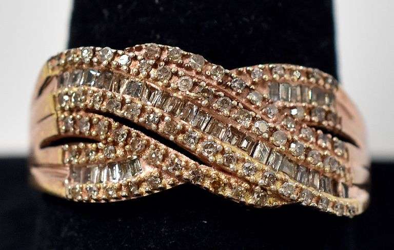 Diamond Ring in Sterling Silver