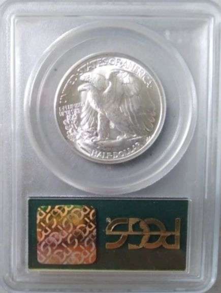 Superb Gem 1944P Walking Liberty Half PCGS MS65 In An OGH!