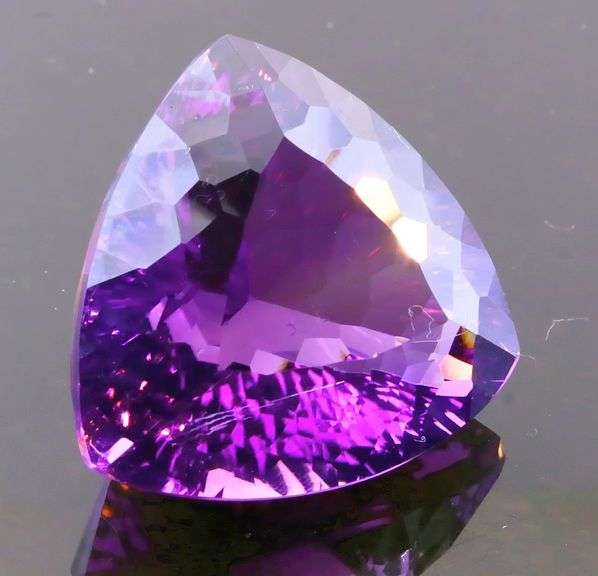 Expertly cut 20.54ct natural violet Amethyst