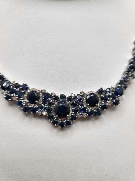 Investment! The most valuable attribute of Sapphire with diamond necklace