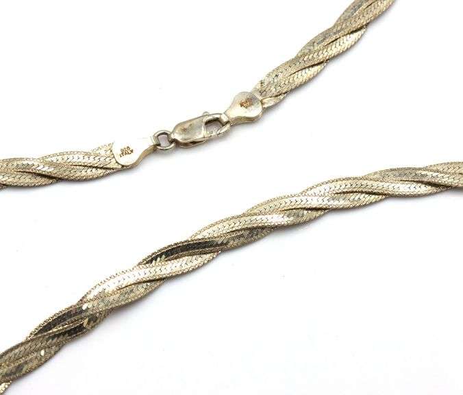 Vintage 925 sterling silver group lot of 5 necklaces