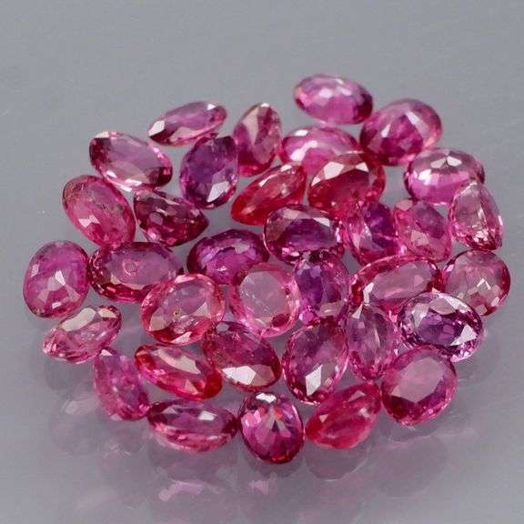 Superb color! 3.31ct set of top violet red Rubies -UNTREATED!