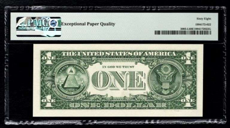 Superb $1 2017A S.F. Repeater Note 49524952 PMG 68 EPQ!