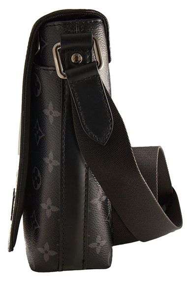 Louis Vuitton Black Monogram Eclipse District PM Messenger Bag