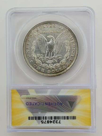 1890 O Morgan Silver Dollar, ANACS MS63