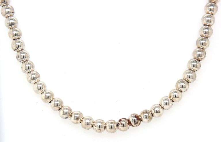 Tiffany & Co bead toggle necklace
