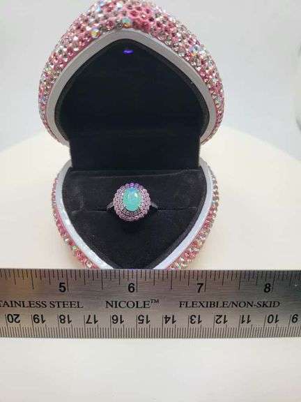 Victorian natural emeralds and diamond accent ring