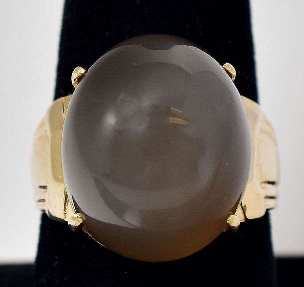 Absolutely Stunning Grey Moonstone Gemstone Ring