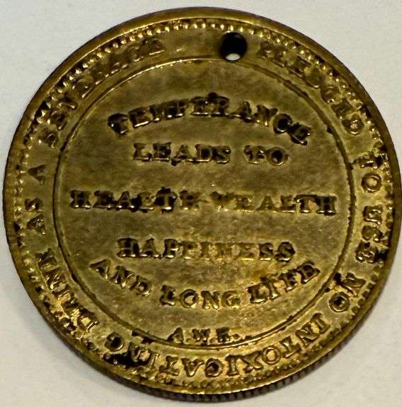 Old Oaken Bucket Temporance Medal
