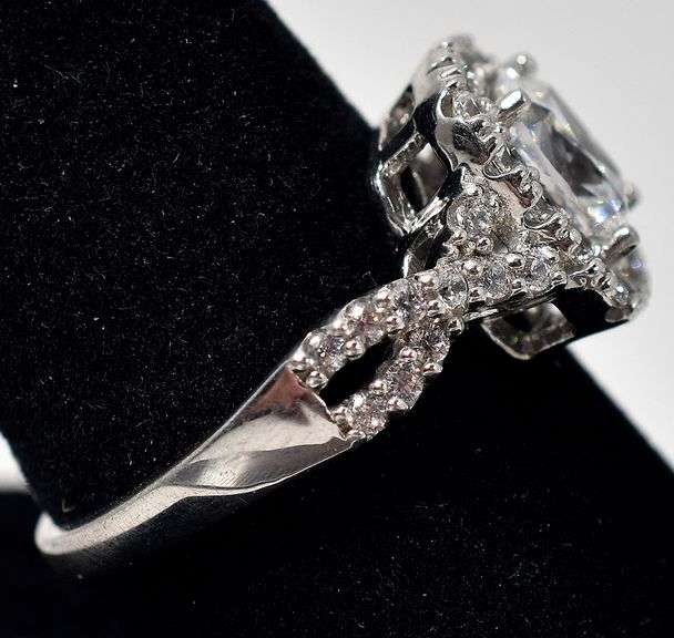 CZ Gemstone Ring in Sterling Silver