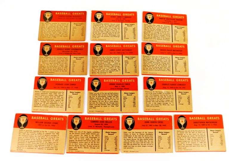 13 Fleer 1961 Baseball Cards